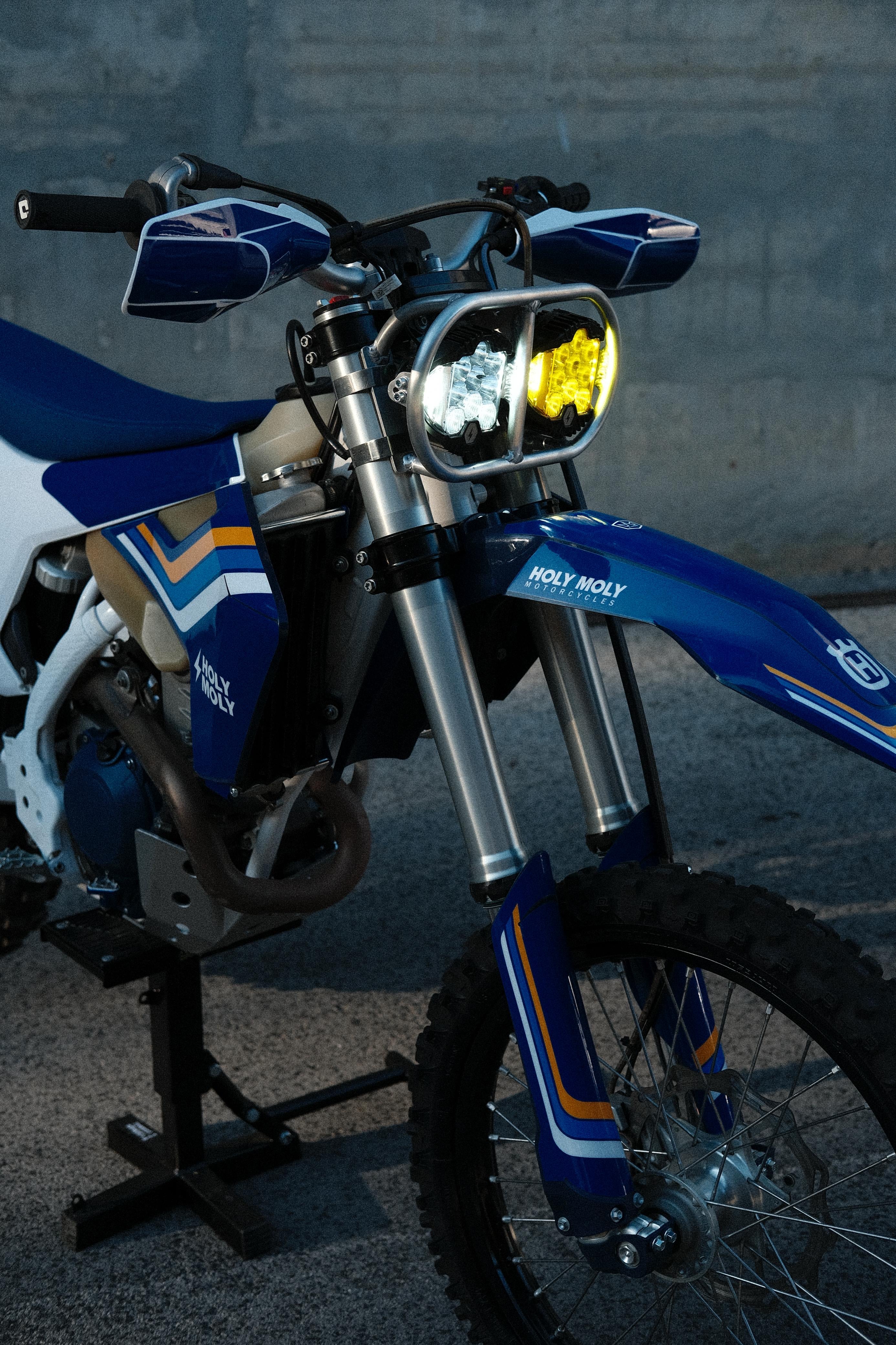 Black powder coated Baja universal headlight