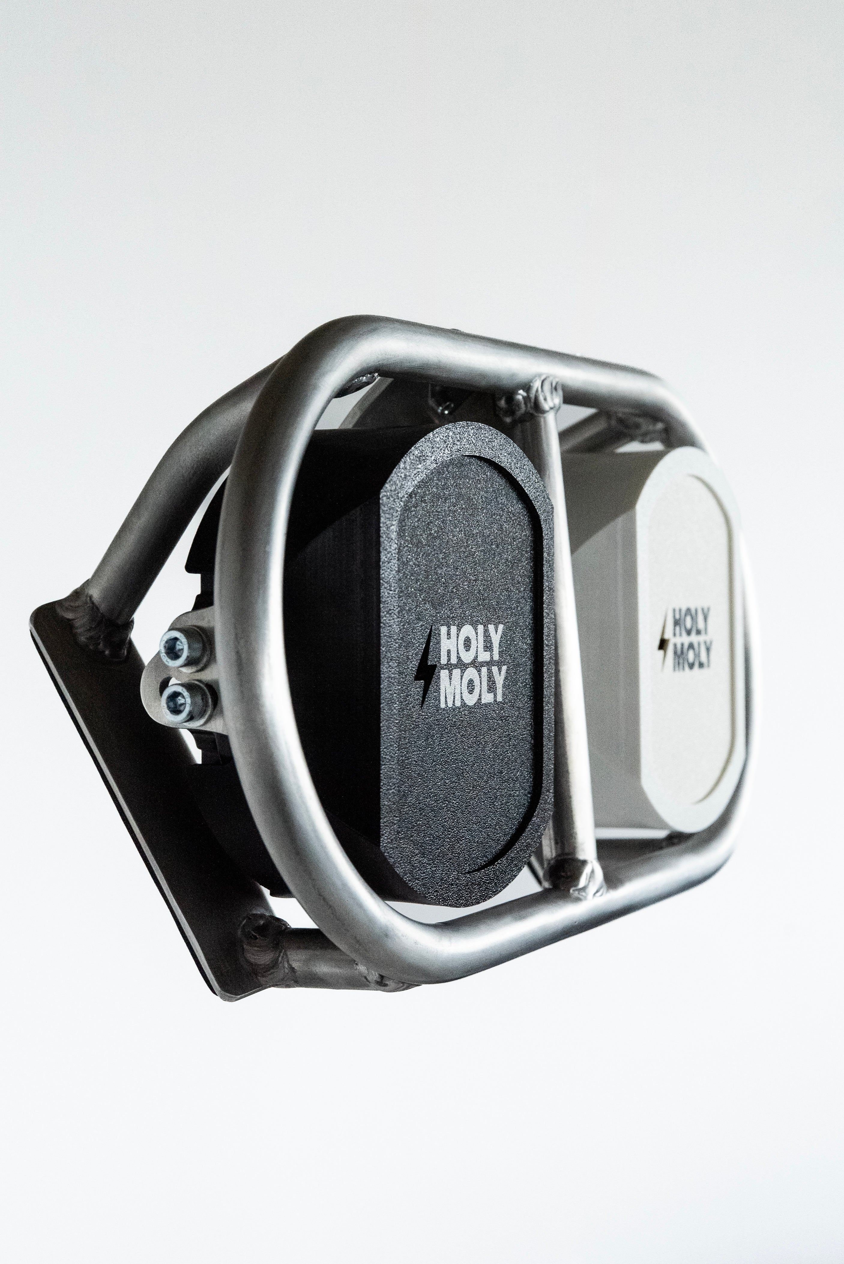 Brushed aluminium Baja universal headlight