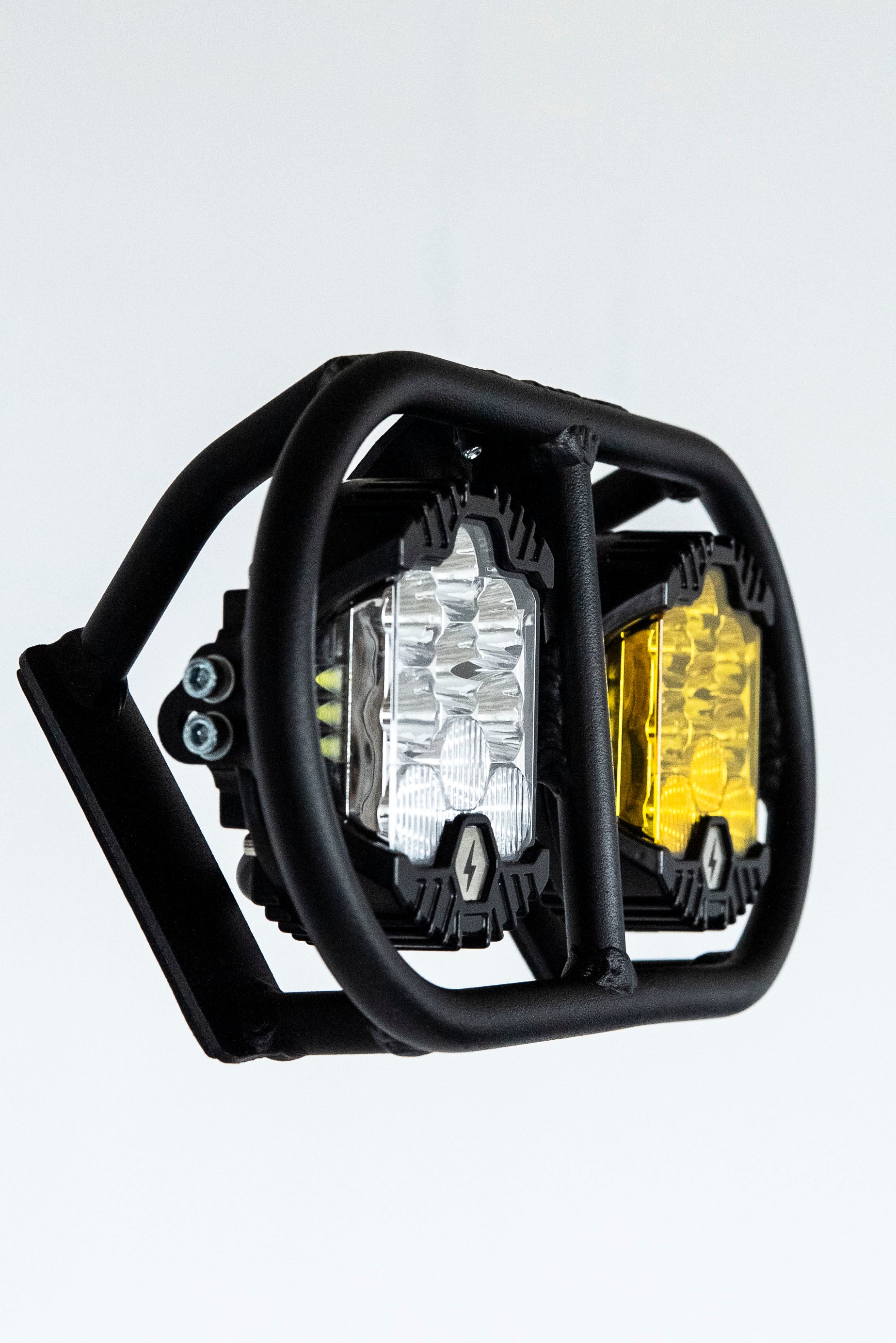Black powder coated Baja universal headlight