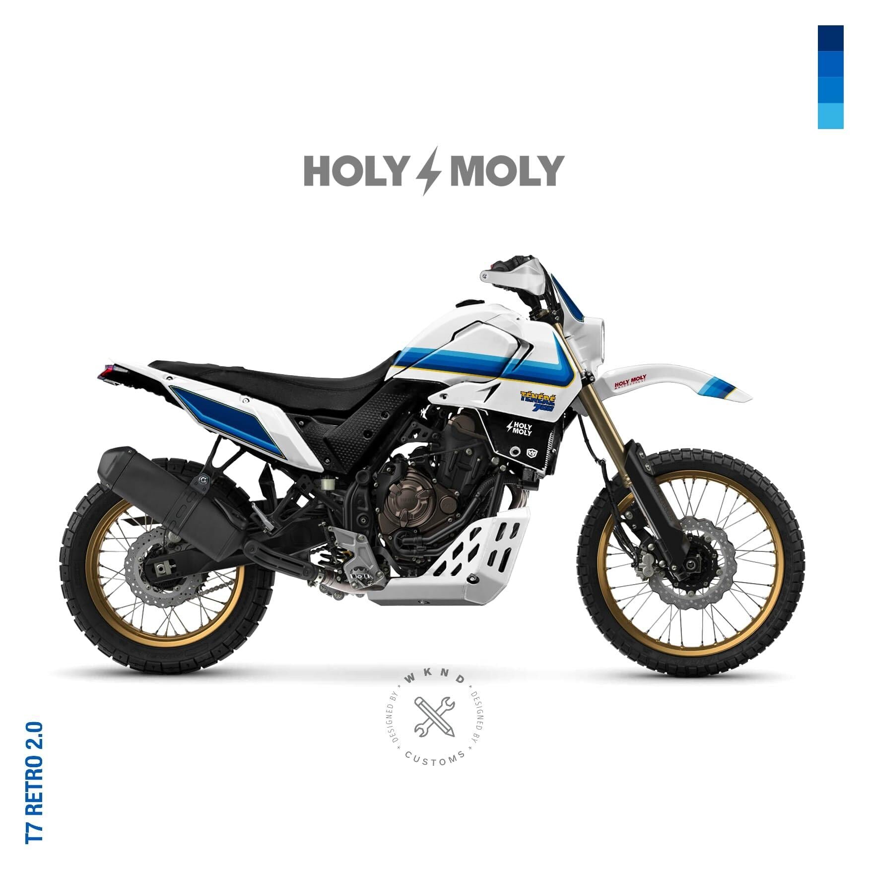 Retro 2.0 White / Blue